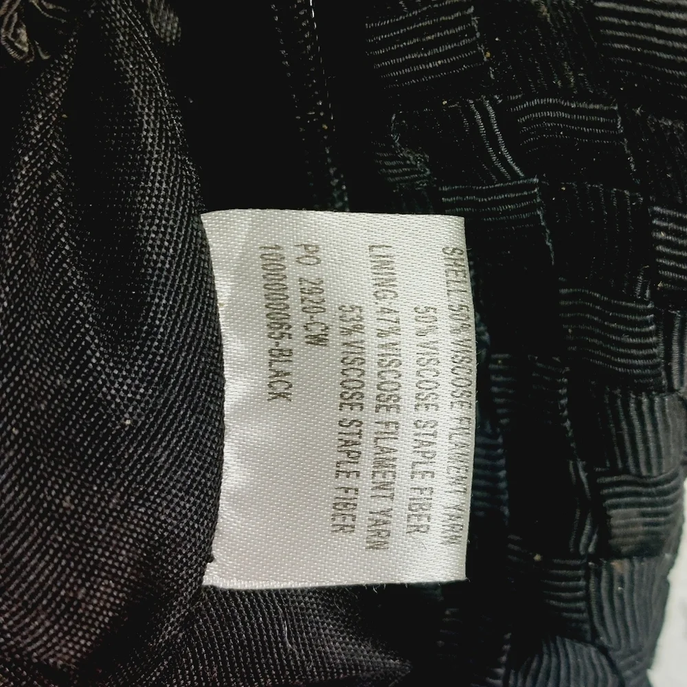 The SAK Baguette Purse Bag Black Crochet Woven Handbag Shoulder Bag 1014 - Picture 12 of 15